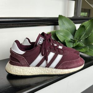 Adidas I-5923 Iniki Runner Boost Maroon White Sneakers Size 10.5 Men’s
